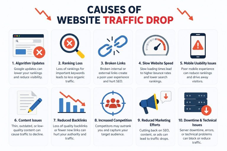Why Your Website Traffic Dropped Even Though You’re Posting Regularly — And What to Do About It